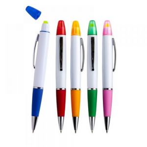 BOLIGRAFO CON MARCATEXTOS VECTOR personalizada